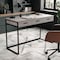 Martha Stewart 19.75 in. D X 47.25 in. W X Engineered Wood, Steel, Gray Top/Oil Rubbed Bronze Frame ZG-ZP-028-GY-BK-MS - alternate 3